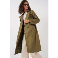 Klassischer Doppelreihiger Langer Trenchcoat