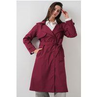 Zweireihiger langer Trenchcoat