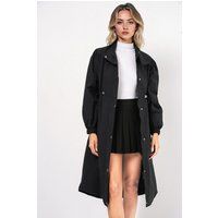 Langer Utility-Parka mit Taillenzug
