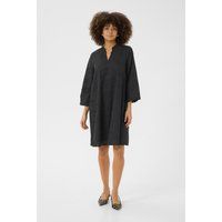 Besticktes A-Linien Baumwoll-Tunika-Kleid