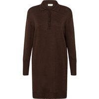 Lockeres Strickkleid mit Polokragen