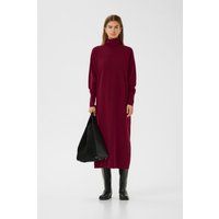Lockeres Strick-Midi-Pulloverkleid