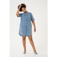 Jeanskleid mit Nietenverzierung