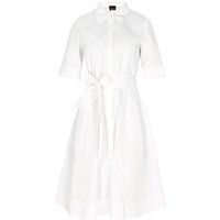 Elegantes Baumwoll-Hemdblusenkleid mit Gürtel