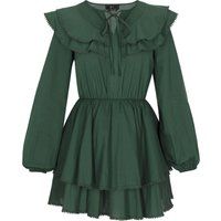 Gestuftes Minikleid mit Rüschen