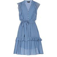 Mini-Kleid mit Rüschen und Punkten