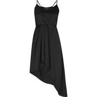 Asymmetrisches Satin-Vokuhila-Kleid