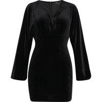 Elegantes Samt-Minikleid mit Glockenärmeln