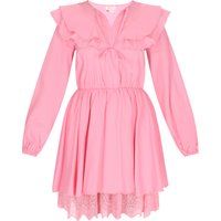 Romantisches Minikleid mit Rüschen und Spitze