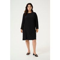 Strukturiertes Jerseykleid in A-Linie