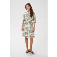 Paisley-Hemdblusenkleid mit Bindegürtel