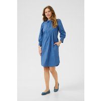 Entspanntes Plissee-Hemdblusenkleid