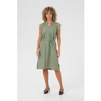Gerade geschnittenes Midikleid mit Spitzendetails
