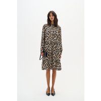 Leopardenkleid in gerader Passform