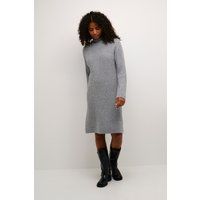 Locker geschnittenes Rippstrick-Midikleid