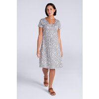 A-Linien-Midikleid mit Blumenmuster