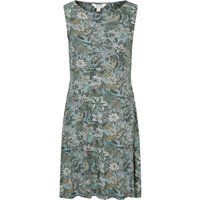 Ärmelloses Midikleid mit botanischem Print