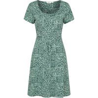 Gemustertes A-Linien Sommerkleid aus Baumwolle