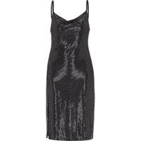 Schimmerndes Party-Midikleid mit Schlitz