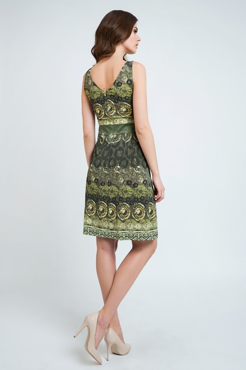 A-Linien-Kleid mit Ornament-Print