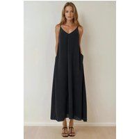 Minimalistisches A-Linien Cami-Maxikleid