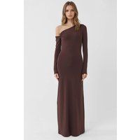 Asymmetrisches Ein-Schulter Maxi-Kleid