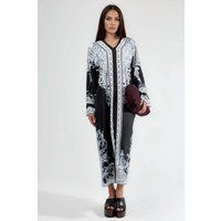 Maxikleid mit barockem Ornament-Print