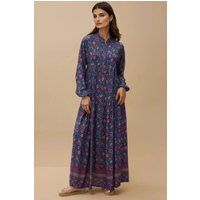 Gestuftes Maxikleid mit Blumenprint