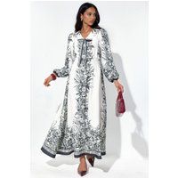 Maxikleid mit floralem Toile-Print