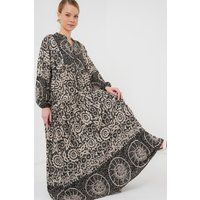 Maxikleid mit feinem Mandalamuster