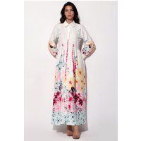 Elegantes florales A-Linien-Maxikleid