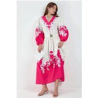 Florales A-Linien-Maxikleid