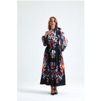 Maxikleid mit markantem Ornament-Print