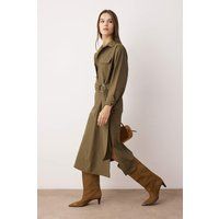 Tailliertes Midikleid im Utility-Stil