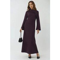 Maxikleid mit Drapiertem Ausschnitt