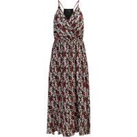 Maxikleid mit Schlangenprint und Stufenrock