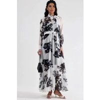 Elegantes Blumen-Maxikleid mit Schluppe