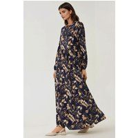 Fließendes Maxikleid mit Blumenmuster