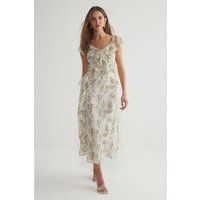 Romantisches Midikleid mit Blumenmuster