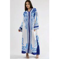 Prunkvolles Maxikleid mit Barock-Muster