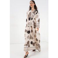 Gestuftes Maxikleid mit Blumenmuster