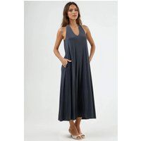 Lockeres Halterneck-Maxikleid aus Modal