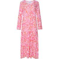Gestuftes Maxikleid mit Leopardenmuster