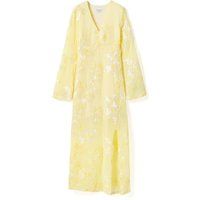 3D-Blumen Maxikleid aus Mesh