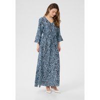 Florales V-Ausschnitt A-Linien Maxikleid