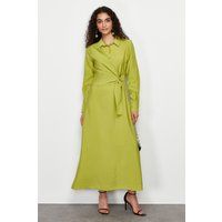 Elegantes Hemdblusenkleid mit Wickeloptik