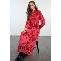 Maxikleid mit floralem Muster