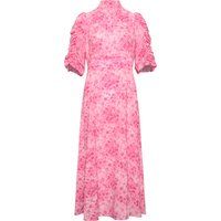Florales Maxikleid mit Puffärmeln