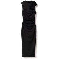 Raffiniertes Midikleid mit 3D-Blumen