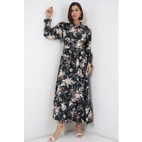 Maxi-Hemdkleid mit Paisley-Muster